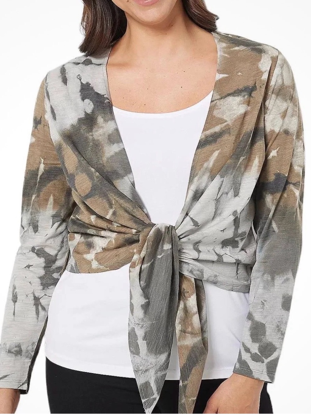 150. NWOT WOMENS BELLE BY KIM GRAVEL L DETAIL TOP
